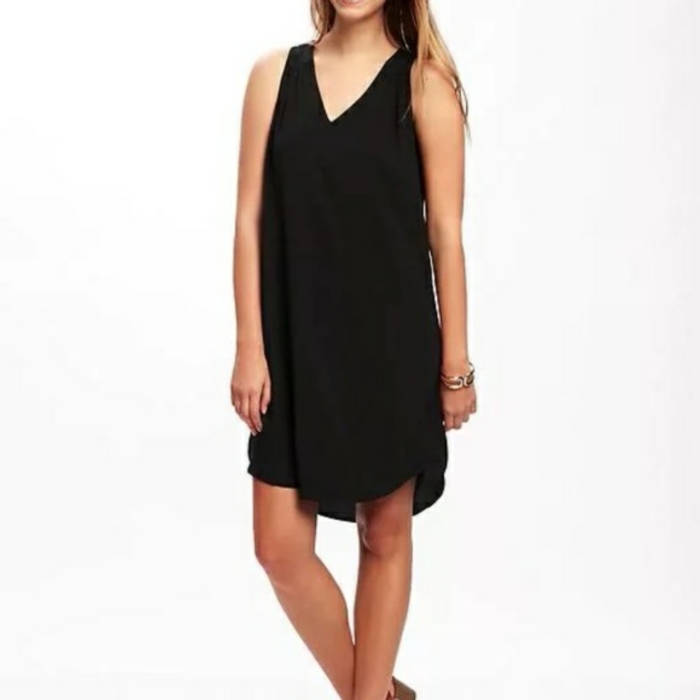 Old Navy hi-low v-neck dress w/ cutout back XS